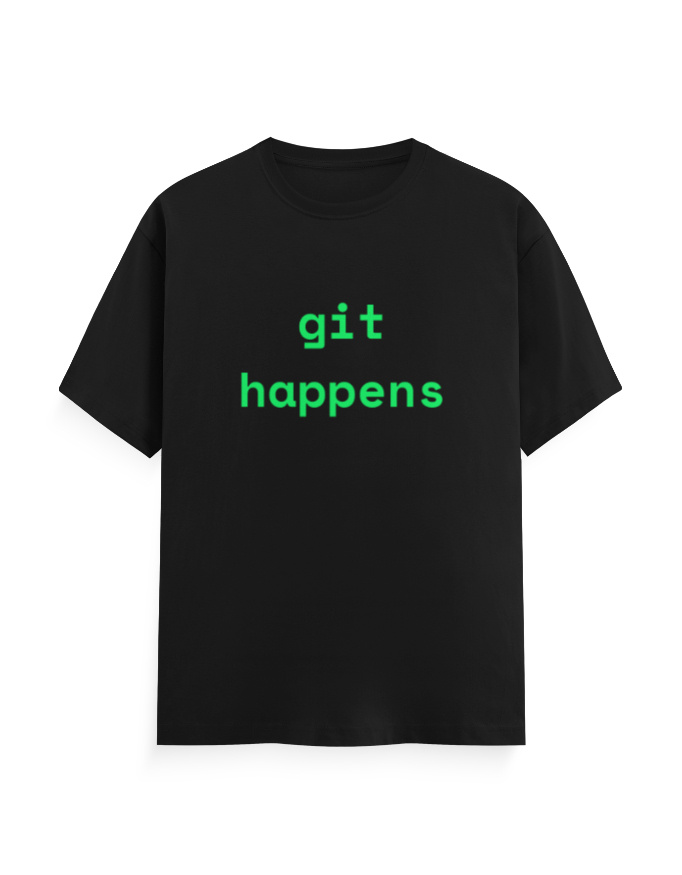 git happens | Unisex Classic Crew T-Shirt